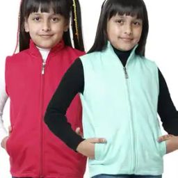 Pack of 2 Zip-Front Sleeveless Jacket-image-14