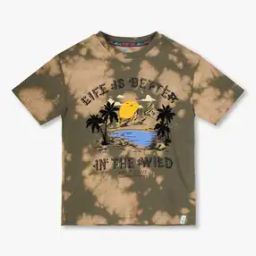 Boys Graphic Print Relaxed Fit Round-Neck T-Shirt-image-40