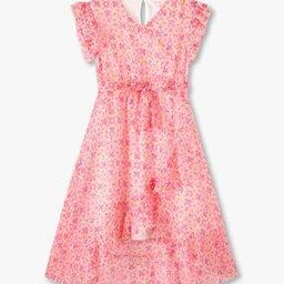 Girls Printed Fit & Flare Dress-22