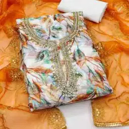 Women Printed Unstitched Dress Material-image-32