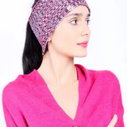 Printed Knitted Wool Head Band-50