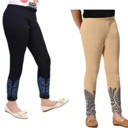 pixie n prince  Girls Ankle Length Floral Leggings-picture-19