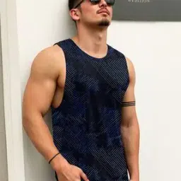 Men Typographic Sleeveless Vest-image-50