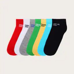 Pack of 7 Men Ankle-Length Socks-image-87