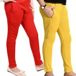 pixie n prince Women Pack of 2 Leggings with Elasticated Waist -picture-0