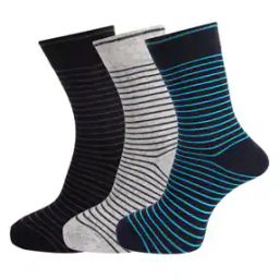 Pack of 3 Striped Everyday Socks-image-12