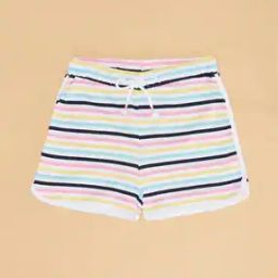 Girls Striped Regular-Fit Shorts -picture-4