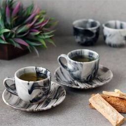 Set of 6 Ceramic Cup Saucer-image-7
