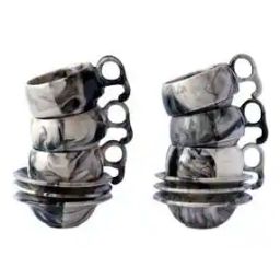 Set of 6 Ceramic Cup Saucer-image-23