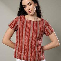 Women Striped Regular Fit Tunic-22