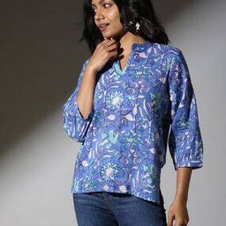 Sanganer Handblock Print Cotton Top-image-95