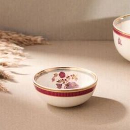 Floral Print Ceramic Bowl-image-37