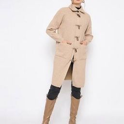 Women Open Collar Relaxed Fit Shrug-image-53
