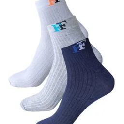 Men Pack of 3 Logo Print Ankle-Length Socks-image-56