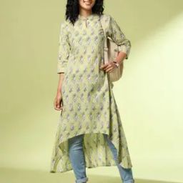 Women Floral Print A-Line Kurta-53