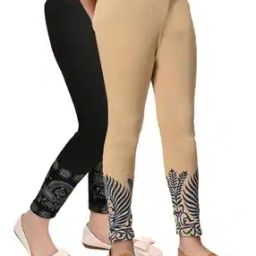 Pack of 2 Girl Printed Leggings-image-117