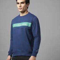 Men Logo Print Regular Fit Sweatshirt-image-79