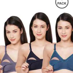 Pack of 3 Seamless Nursing Bra-image-0