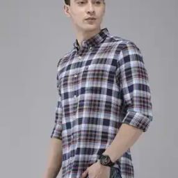 Men Checks Slim Fit Shirt-picture-26