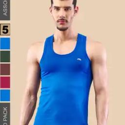 Pack of 5 Men Round-Neck Vests-image-70