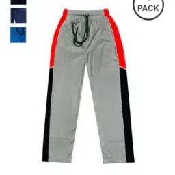 Boys Pack of 4 High-Rise Straight Track Pants-image-5