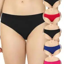 Women Pack of 6 Cotton Hipster Panties-picture-50