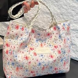 Women Floral Printed Tote Bag-1
