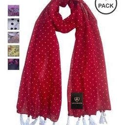 Pack of 6 Women Floral Print Stole-image-102
