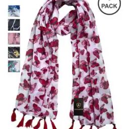 Pack of 6 Women Floral Print Stole-image-10