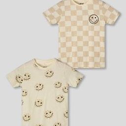 Pack of 2 Printed Regular Fit Round-Neck T-Shirts-image-44