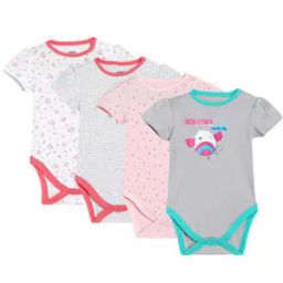 Pack of 4 Printed Bodysuits-picture-44