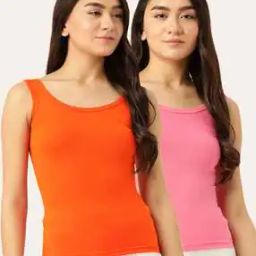 Pack of 2 Solid Camisoles-image-74