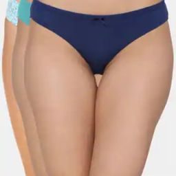 Pack of 3 Bikinis with Elasticated Waist-image-56