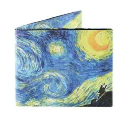 Unisex Starry Night Bi-Fold Wallet-image-17