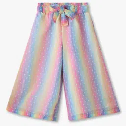 Girls Heart Print Regular Fit Culottes-image-63