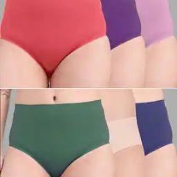 Pack of 6 High Rise Briefs        -image-31