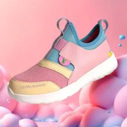 Girls Slip-On Sneakers with Mesh Upper-image-33