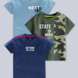 Pack of 3 Boy Regular Fit Round-Neck T-Shirts-picture-13