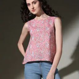 Sanganer Handblock Print Cotton Top-image-99
