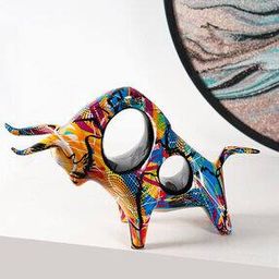 Bullseye: Resin Abstract Décor Showpiece Style 3-image-7