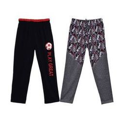Boys Pack of 2 Typographic Print Straight Track Pants-27