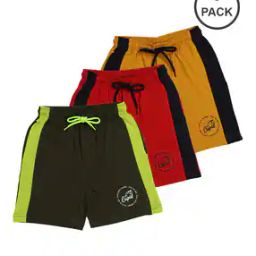Pack of 3 Shorts with Contrast Taping-picture-47