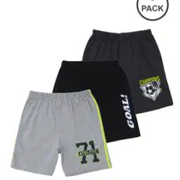 Pack of 3 Shorts with Contrast Taping-image-30
