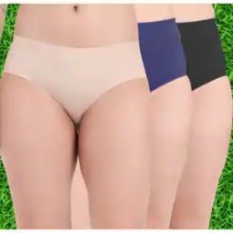 Pack of 3 Women High-Rise Full Coverage Briefs-image-74