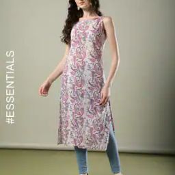 Women Printed Straight Kurta-32
