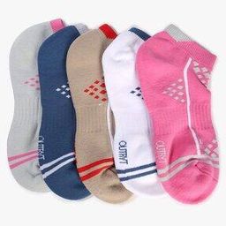 Pack of 3 Ankle-Length Cotton Socks-89