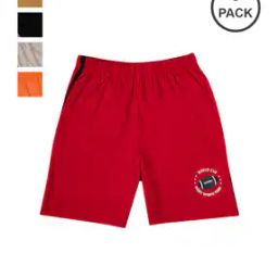 Pack of 5 Graphic Print Flat Front Shorts-image-4