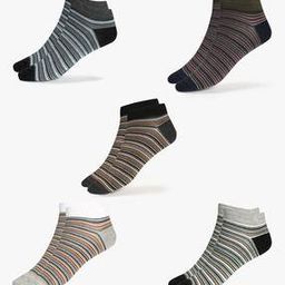 Pack of 5 Patterned Ankle-Length Socks-image-32