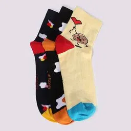 altheory by azorte Pack of 3 Patterned Crew Socks-picture-41