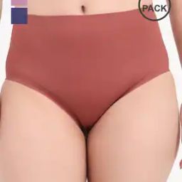 Pack of 3 High-Rise Brief Panties with Elasticated Waistband -picture-22